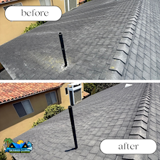 Professional-Asphalt-Shingle-Roof-Soft-Wash-Algae-Removal-Completed-in-Manhattan-Beach-CA 0